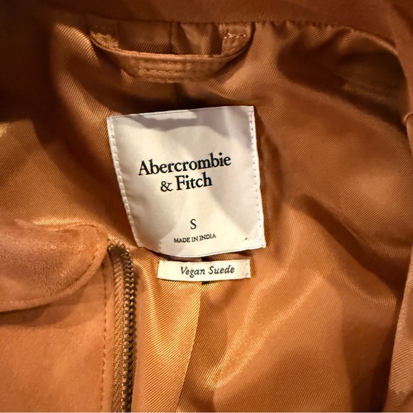 Abercrombie & Fitch slim zip vegan suede jacket - Picture 5 of 7
